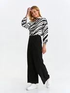 Spodnie damskie - Spodnie damskie czarne - SSP4319CA spodnie długie - TOP SECRET - Odzieżowy sklep internetowy TOP SECRET - miniaturka - grafika 1