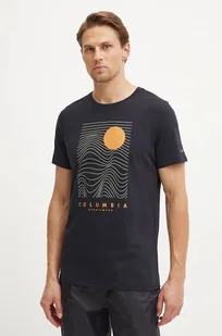 Columbia t-shirt bawełniany CSC Seasonal Logo męski kolor czarny z nadrukiem 1991036 - Koszulki męskie - miniaturka - grafika 1