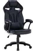 Fotele gamingowe - Fotel Elior Dexero czarny - miniaturka - grafika 1