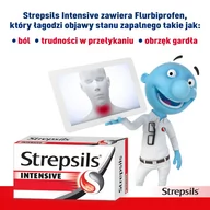 Przeziębienie i grypa - RECKITT BENCKISER HEALTHCARE (POLAND) SP. RECKITT BENCKISER HEALTHCARE POLAND) SP Strepsils Intensive na silny ból gardła 24 tabletki - miniaturka - grafika 1