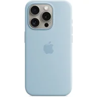 Etui i futerały do telefonów - Etui APPLE Silicone Case MagSafe do iPhone 15 Pro Jasnoniebieski - miniaturka - grafika 1