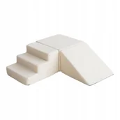 Suche baseny - Piankowy 3 elementowy plac zabaw - boucle krem - miniaturka - grafika 1