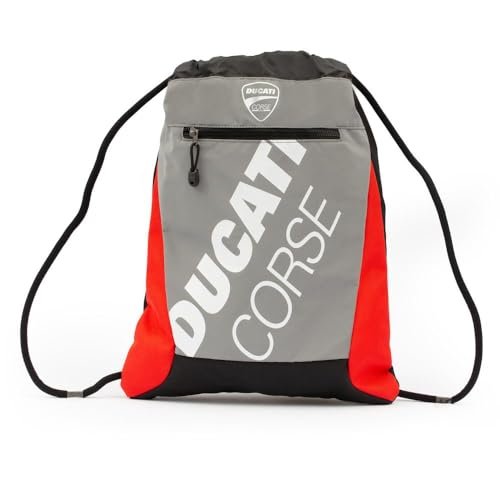 GIOCHI PREZIOSI Ducati Ducati Torba na plecak z tkaniną kataramsyjną Gruba gumowa Drukowane logo Wszechstronny design łączący funkcjonalność plecaka z wygodą torby., Czerwony, L, Casual