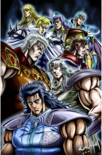 Plakat Fist of the North Star STAR_007 A2 (custom)