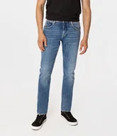 Spodnie męskie - Jeansy męskie comfort slim DENZEL 3007 BRUSHED USED-32\32 - miniaturka - grafika 1