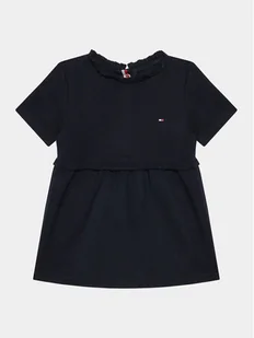 Tommy Hilfiger Sukienka codzienna KN0KN01757 Granatowy Regular Fit - Sukienki i spódniczki dla dziewczynek - miniaturka - grafika 1