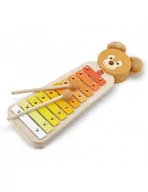 Zabawki interaktywne dla dzieci - Dante Sevi ksylafon cymbałki niedźwiadek - miniaturka - grafika 1