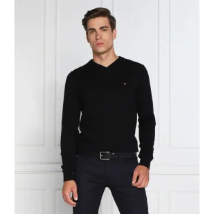Tommy Hilfiger Sweter | Regular Fit | z dodatkiem kaszmiru - Swetry męskie - miniaturka - grafika 1