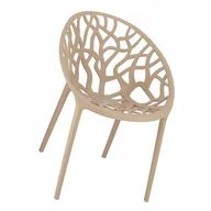 Fotele i krzesła ogrodowe - KRZESŁO OGRODOWE AŻUROWE OGRÓD TARAS BALKON SALON KUCHNIA - miniaturka - grafika 1