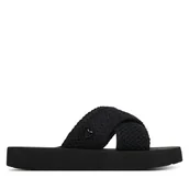 Klapki i japonki damskie - Klapki LOVE MOSCHINO JA28324G0OJQC000 Czarny - miniaturka - grafika 1