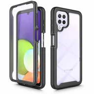 Etui i futerały do telefonów - Tech-Protect Etui Defense360 do Samsung Galaxy A22 4G/LTE Czarny - miniaturka - grafika 1