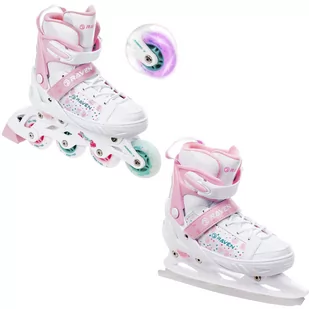 Rolki Łyżwy 2w1 Regulowane Raven Rosi 28-32 Led - Rolki - miniaturka - grafika 1