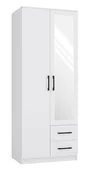 Szafy - Biała Szafa Wolnostojąca Z Lustrem K9-W77 - miniaturka - grafika 1