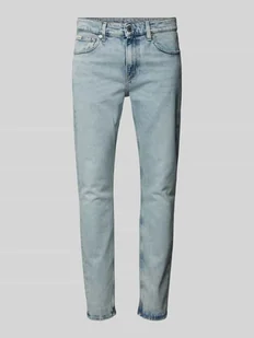 Jeansy o kroju slim tapered fit z detalem z logo - Spodnie męskie - miniaturka - grafika 1