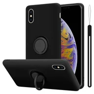 Etui i futerały do telefonów - Pokrowiec Do Apple iPhone XS MAX w LIQUID CZARNY Etui TPU Obudowa Ochronny Case Cover Plecki Cadorabo - miniaturka - grafika 1