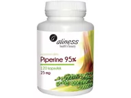 Suplementy naturalne - Aliness Piperyna 95% 25 mg - 120 kapsułek - miniaturka - grafika 1