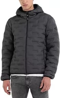 Kurtki męskie - Replay Męska kurtka zimowa z kapturem, Titanium 291, XS - miniaturka - grafika 1