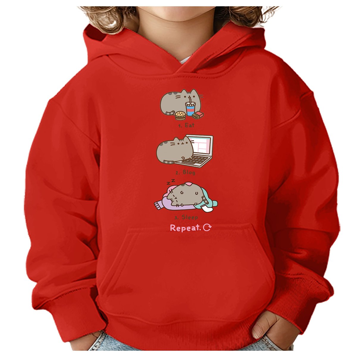 BLUZA DZIECIĘCA PUSHEEN KOT 134-140 DLA DZIEWCZYNKI CHŁOPCA PREZENT