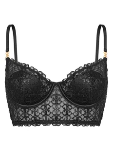 Guess Biustonosz z fiszbiną O5BC14 K1760 Czarny - Biustonosze - miniaturka - grafika 1