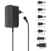 Zasilacze do laptopów - Zasilacz Hama univerzální 3-12 V, 18 W, nastavitelný, 7 konektorů (223615) - miniaturka - grafika 1