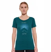 Koszulki i topy damskie - SS1272W Koszulka damska z krótkim rękawem OUTDOOR WOOL PRO zielony L - GÓRY 10 - miniaturka - grafika 1