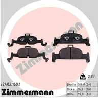 Klocki hamulcowe - Klocki hamulcowe - komplet ZIMMERMANN 22402.160.1 - miniaturka - grafika 1