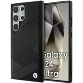 Etui i futerały do telefonów - BMW BMHCS24L23RCGPK S24 Ultra S928 czarny/black hardcase Signature Leather Crossing Lines Pattern - miniaturka - grafika 1