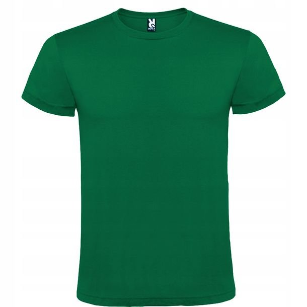 T-shirt Koszulka Męska Przewiewna Bawełna 100% Roly Atomic 6424 Zielona 2xl