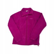 Bluzy damskie - Rozpinana różowa bluza damska COLUMBIA S - Columbia - miniaturka - grafika 1