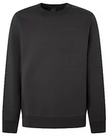 Bluzy męskie - Hackett London Męska bluza Essential Crew, czarna, XXL (DE) - miniaturka - grafika 1
