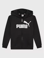 Odzież sportowa dziecięca - Puma Bluza Essentials Big Logo 586967 Czarny Regular Fit - miniaturka - grafika 1