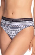 Majtki damskie - Bawełniane figi damskie 2-pack L-1433BI, Kolor szary, Rozmiar L, LAMA - Primodo.com - miniaturka - grafika 1
