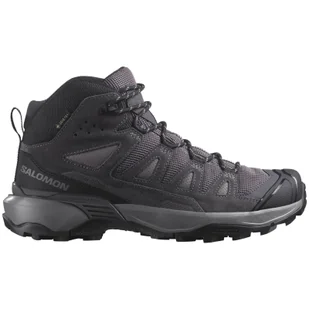 Buty damskie Salomon X Ultra 360 Leather Mid Gore-Tex Rozmiar butów (UE): 38 2/3 / Kolor: szary - Buty trekkingowe damskie - miniaturka - grafika 1