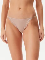 Majtki damskie - Calvin Klein Underwear Figi klasyczne LV00QD5269 Beżowy - miniaturka - grafika 1