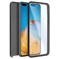 Etui i futerały do telefonów - Etui 360° do Huawei P40 Pro Elastyczny przód i sztywny tył – czarne - miniaturka - grafika 1