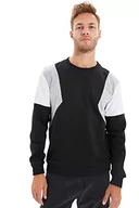 Bluzy męskie - TRENDYOL Męska bluza - brązowa - regularna, Czarny, S - miniaturka - grafika 1