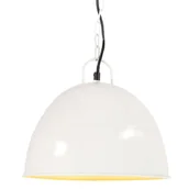 Lampy pozostałe - VidaXL Industrialna lampa wisząca, 25 W, biała, okrągła, 31 cm, E27 320549  VidaXL - miniaturka - grafika 1