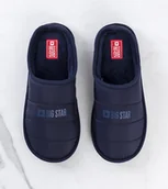 Botki damskie - Granatowe ocieplane kapcie męskie KK174360-40 - miniaturka - grafika 1