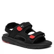 Buty dla chłopców - Sandały Puma Evolve Sandal Jr 390449-01 Puma Black/Puma White/For All Time Red - miniaturka - grafika 1