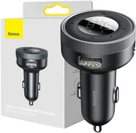 Ładowarki do telefonów - TRANSMITER FM ŁADOWARKA SAMOCHODOWA Baseus Enjoy CCLH-01 3.4A 2x USB-A JACK 3.5MM BT 5.0 - miniaturka - grafika 1