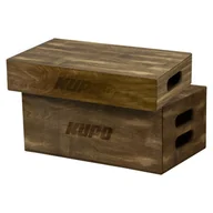 Akcesoria fotograficzne - Zestaw skrzynek Apple Box Kupo KAB-048BST Brown Stained Apple Box Set - miniaturka - grafika 1