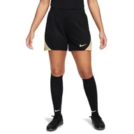 Spodenki damskie - Nike Szorty damskie W Nk Df Strike Short K, Black/Jersey Gold/Metallic Gold, FN5022-011, M - miniaturka - grafika 1