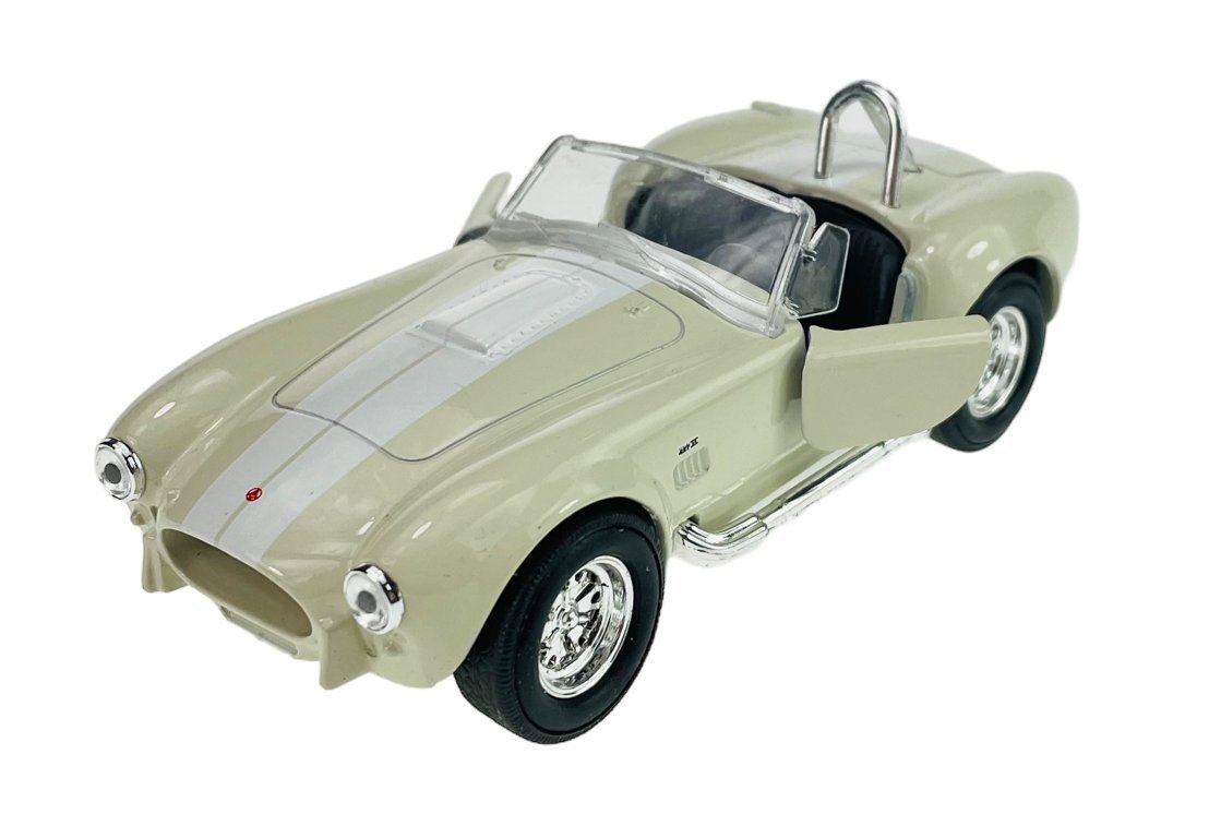 WELLY OLD TIMER 1965 SHELBY COBRA 427 S/C BEŻOWY 1:34 SAMOCHÓD NOWY METALOWY MODEL