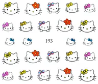 Sztuczne paznokcie i akcesoria - Naklejki wodne na paznokcie HELLO KITTY - 193 - miniaturka - grafika 1