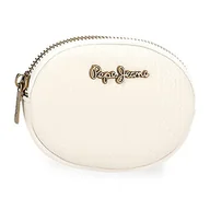 Portfele - Pepe Jeans Lena Portfel Biały 11,5x8,5x1,5 cm Skóra syntetyczna, Biały, Monedero, portmonetka - miniaturka - grafika 1