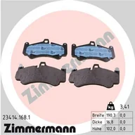 Klocki hamulcowe - Klocki hamulcowe - komplet ZIMMERMANN 23414.168.1 - miniaturka - grafika 1