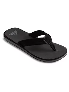 Quiksilver Sandały męskie Carver zamszowe, Czarny 1, 40.5 EU - Sandały męskie - miniaturka - grafika 1