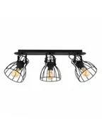 Lampy sufitowe - TK Lighting Plafon sufitowy 3pł ALANO BLACK 2122 TKL2122 - miniaturka - grafika 1