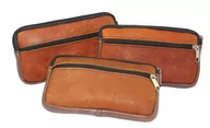 Torby męskie - Skórzana Saszetka Na Pasek Z Suwakiem Polska Galanteria (PL) BRĄZOWA MAZANA 18,5 x 11 x 2 [cm] - miniaturka - grafika 1