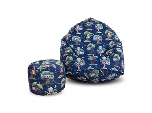 Pufa sako XXXL worek + gratis kids domki01 - Fotele i pufy dla dzieci - miniaturka - grafika 1